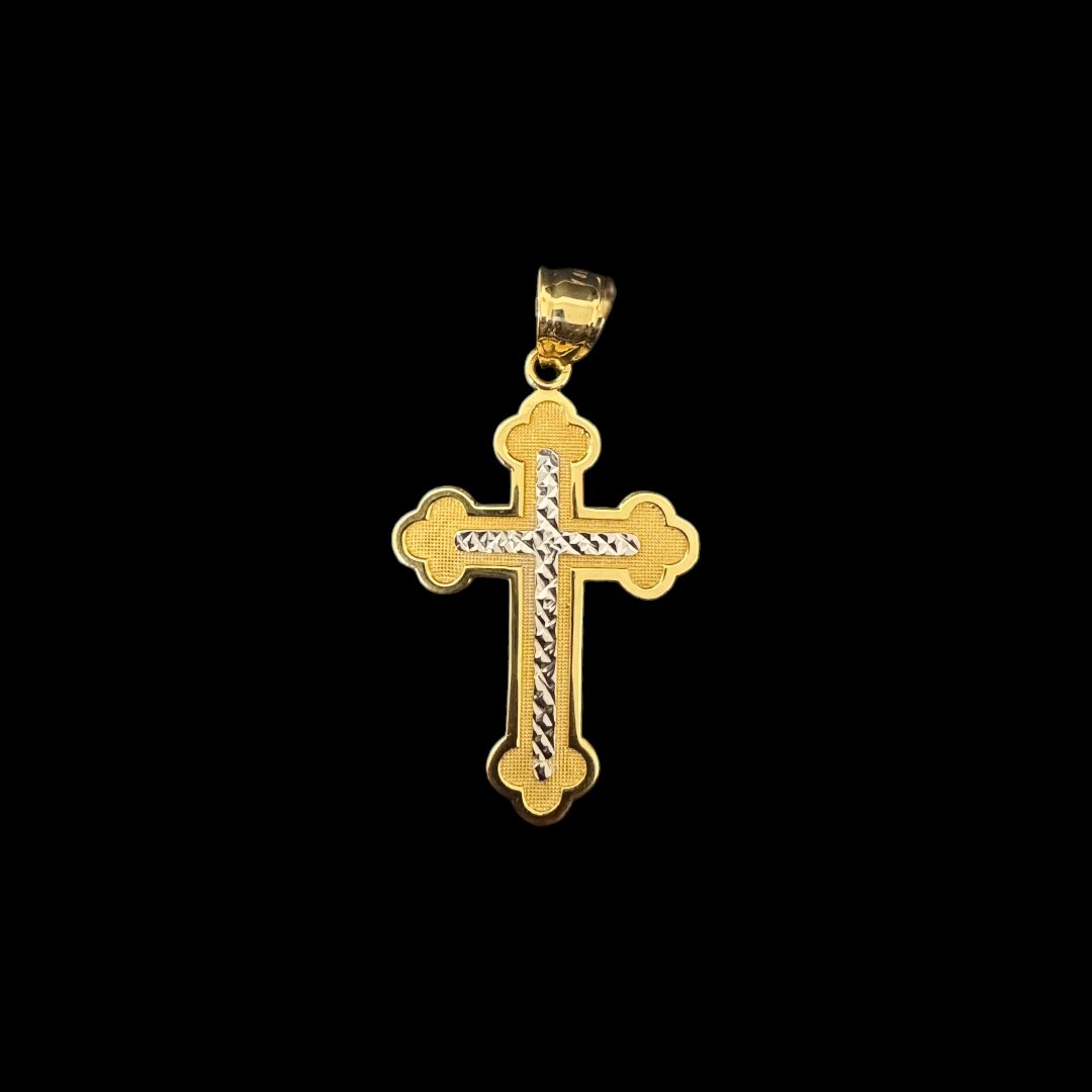 PENDENTIF CROIX 2 OR 18k