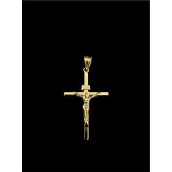 PENDENTIF CROIX DE FOI OR 750/ml