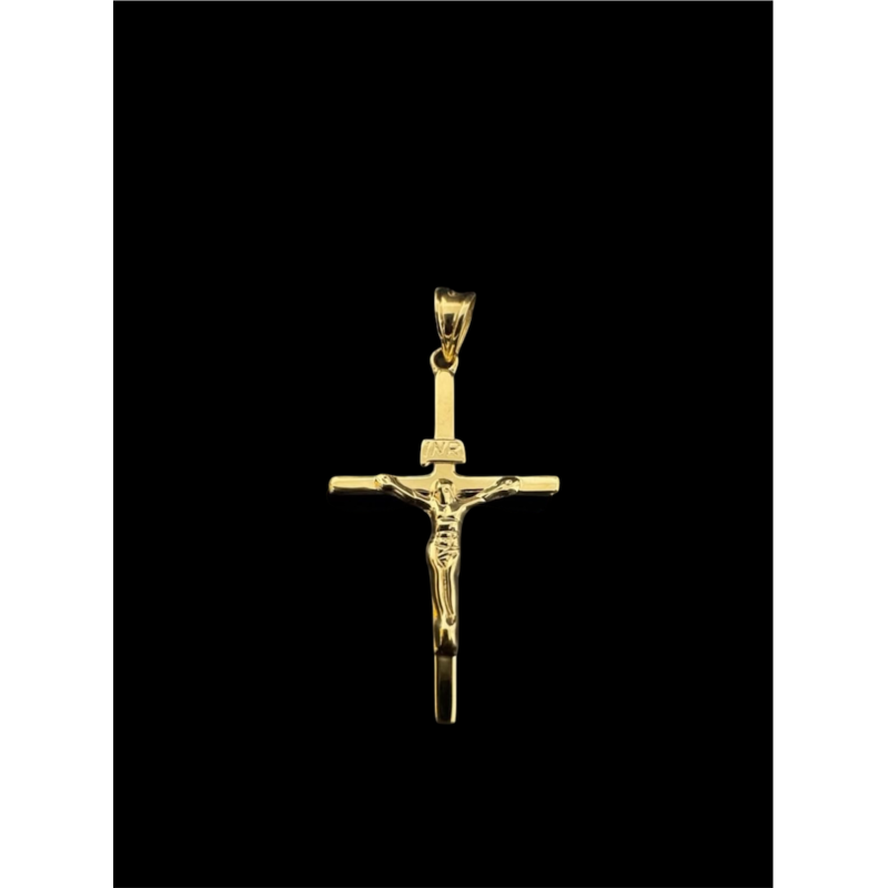 PENDENTIF CROIX DE FOI OR 750/ml