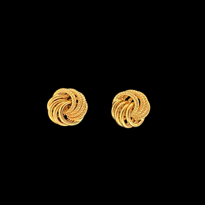 BO MACARON LISSE ET PIQUÉ 1,2g - OR 750