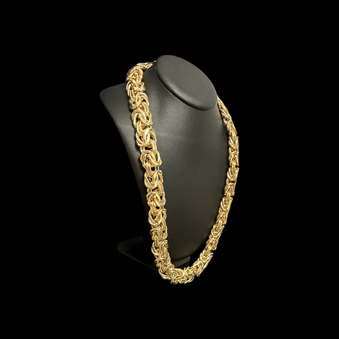 COLLIER MAILLE ROYALE PLAT 18k