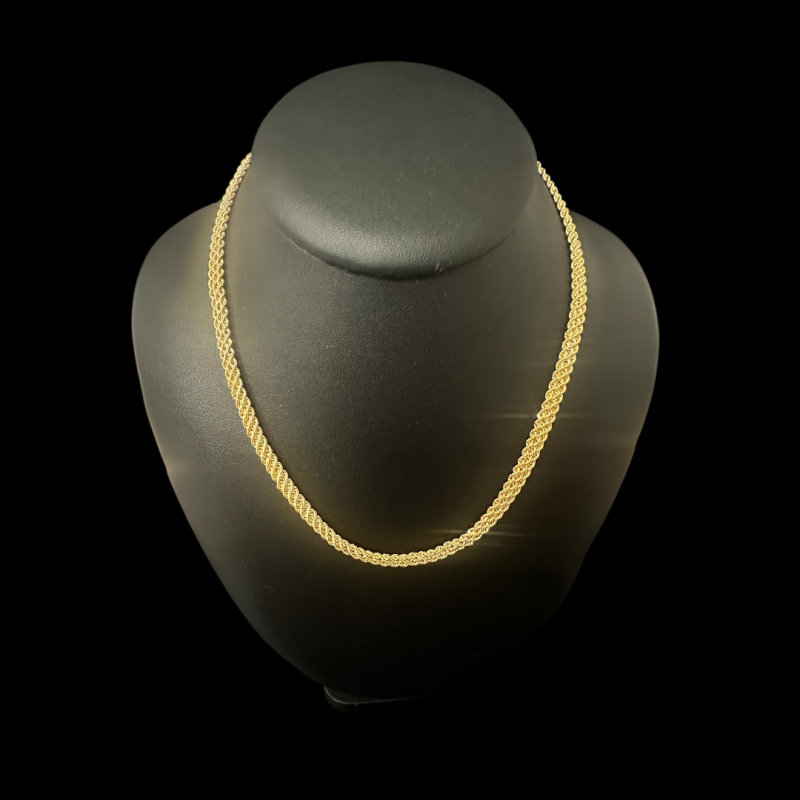 Collier Torsadé 3 rang or 750/ml