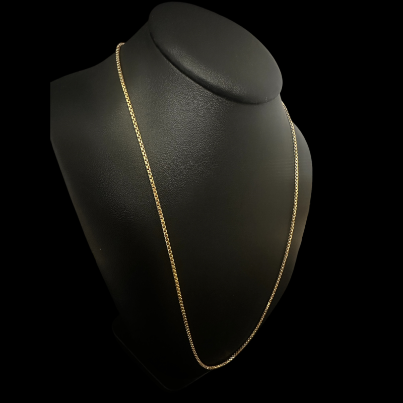 Collier maille scoubidoo or 750/ml