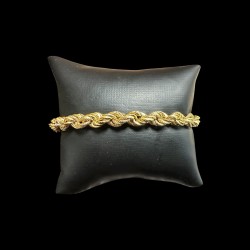 BRACELET MAILLE TORSADÉE EN OR 750/ml