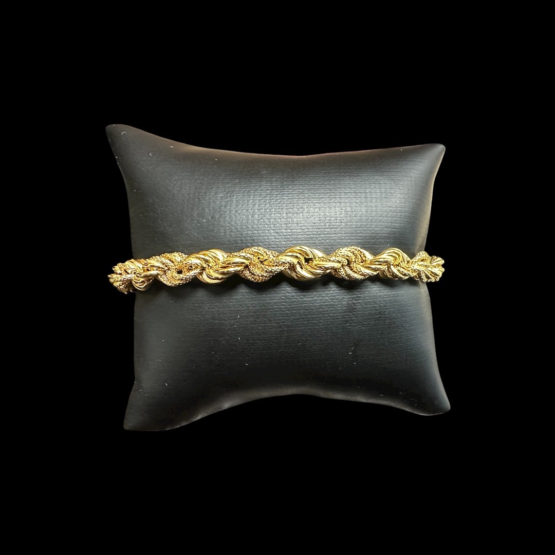 BRACELET MAILLE TORSADÉE OR 18k