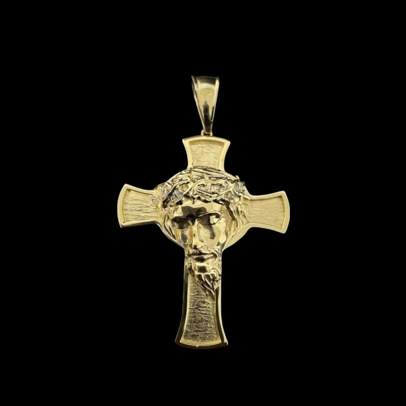 PENDENTIF CROIX CHRIST OR 750/ml