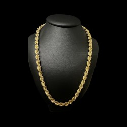 COLLIER MAILLE TORSADÉE OR 750/ml