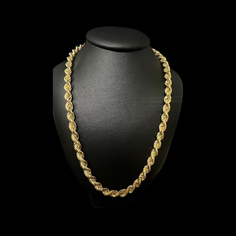 COLLIER MAILLE TORSADÉE OR 750/ml