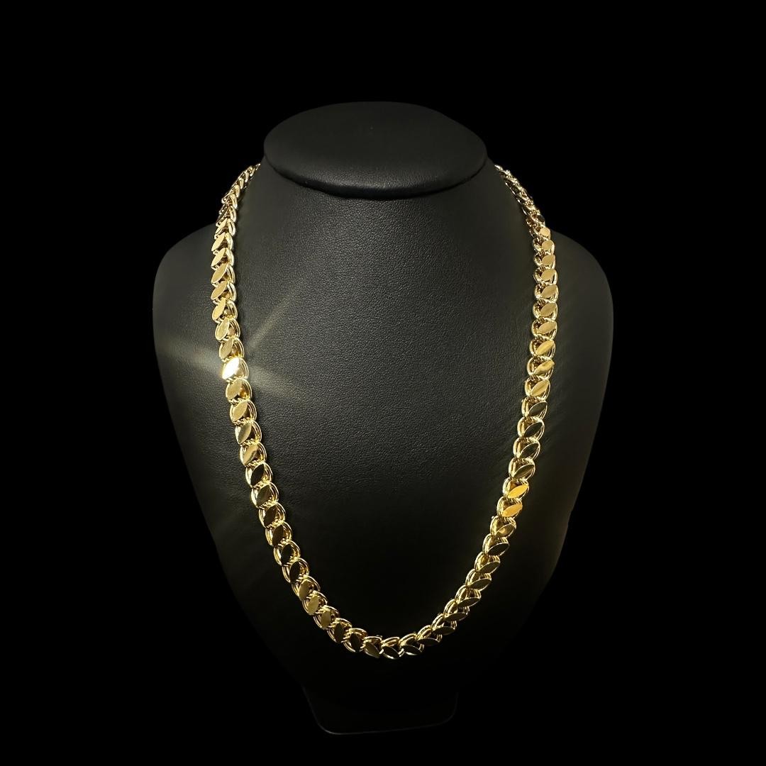 COLLIER MAILLE PAILLETTE OR 18k