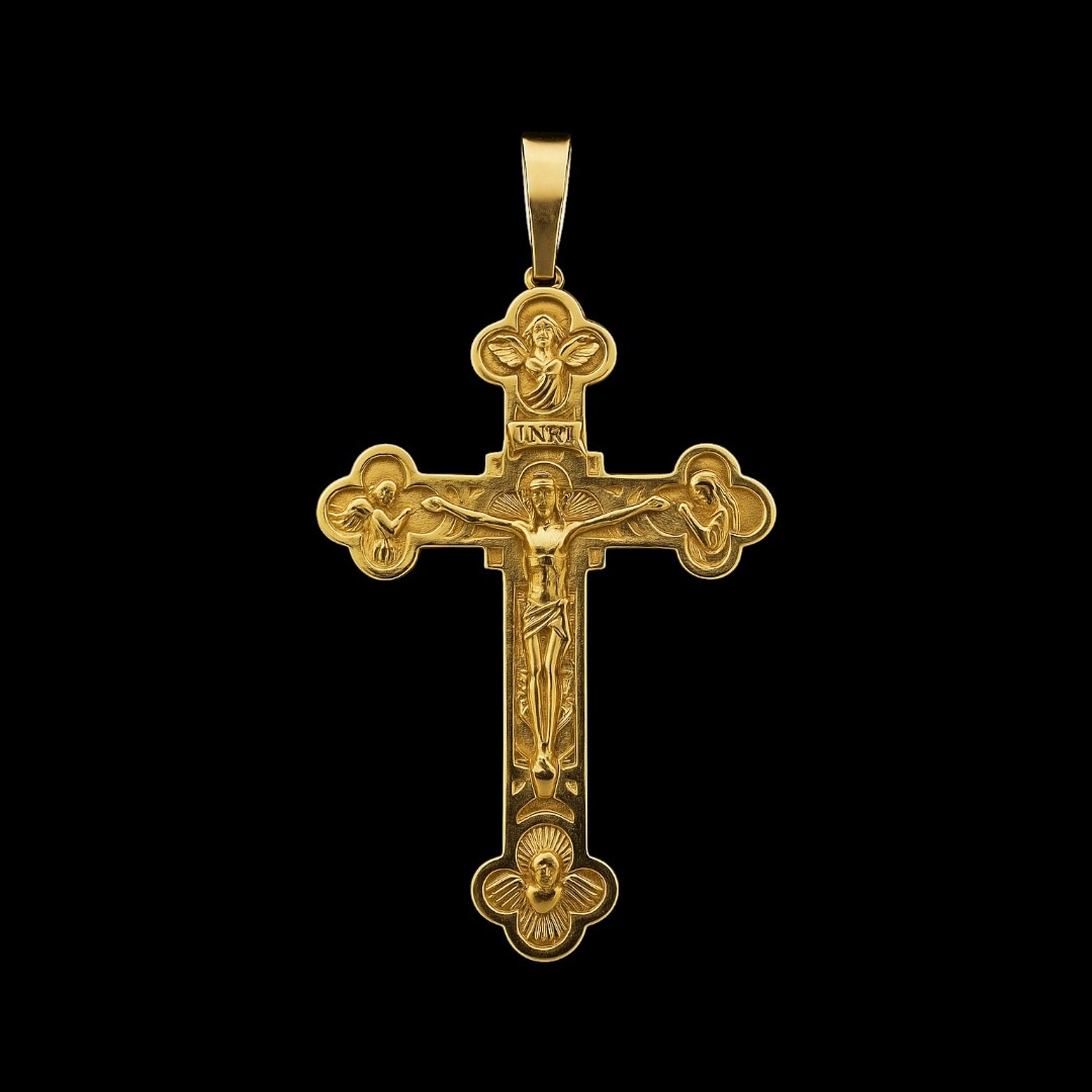PENDENTIF CROIX ROYAL OR 18k