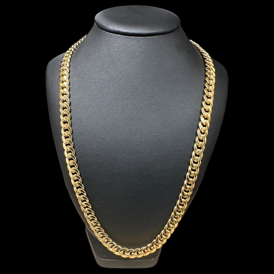 COLLIER MAILLE GOURMETTE -1 cm- OR 18k
