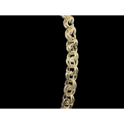 COLLIER MAILLE GROS SIROP -60cm- OR 18k