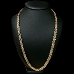 COLLIER MAILLE MACARON -0,8cm- OR 18k