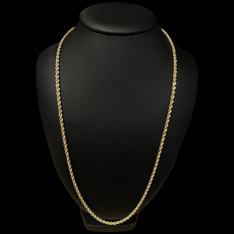COLLIER MAILLE TORSADÉ -70cm- OR 18k