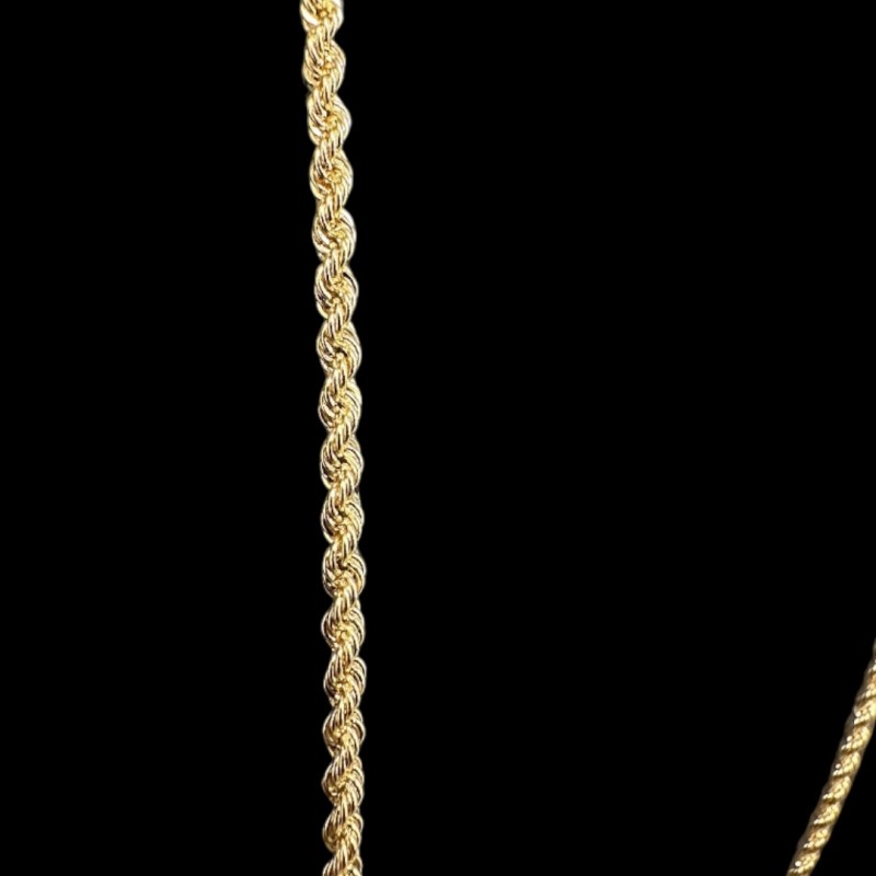 COLLIER MAILLE TORSADÉ -70cm- OR 18k