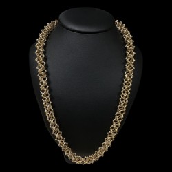 COLLIER MAILLE CYCLONE -11mm- OR 18k