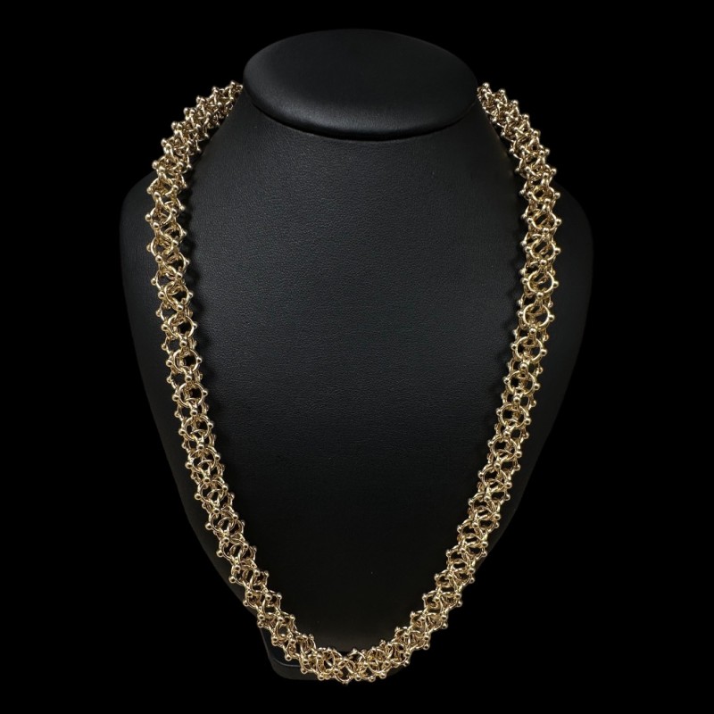 COLLIER MAILLE CYCLONE -11mm- OR 18k