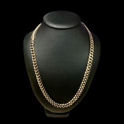 COLLIER MAILLE GOURMETTE -0,8 cm- OR 18k