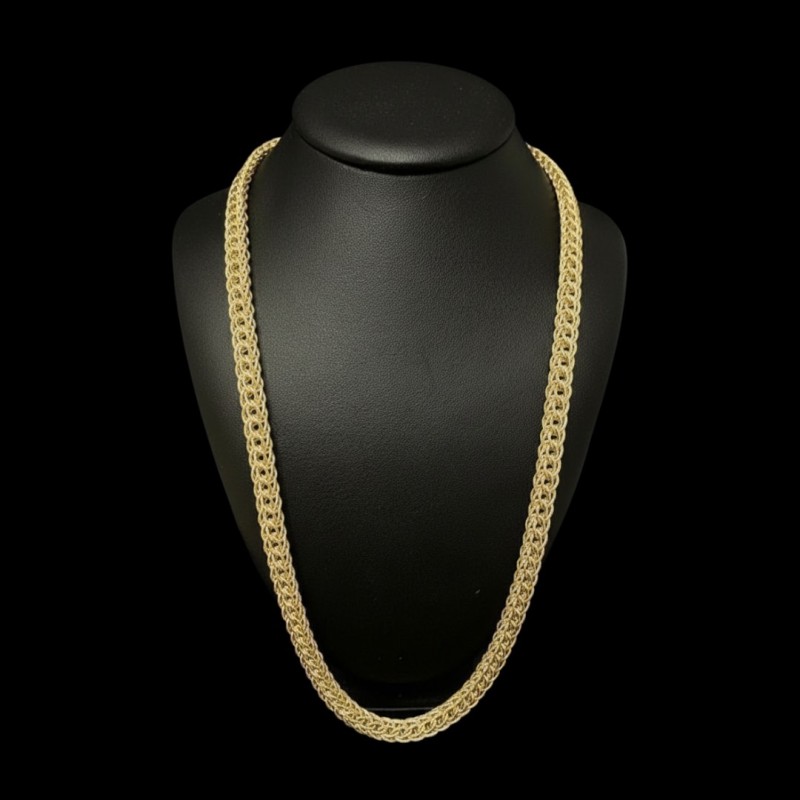 COLLIER MAILLE ATMOSPHÈRE - 80cm- OR 18k
