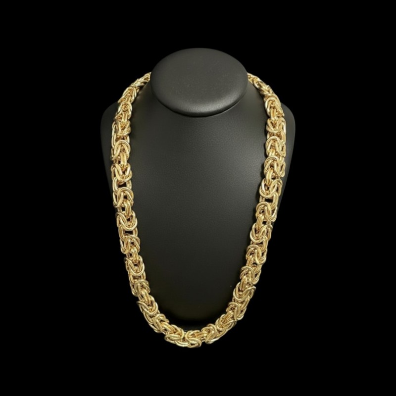 COLLIER MAILLE ROYALE PLAT 18k