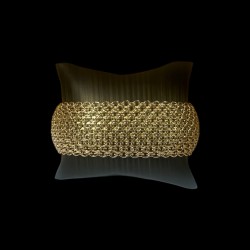 BRACELET MAILLE PAILLASSON -30mm- or 18K