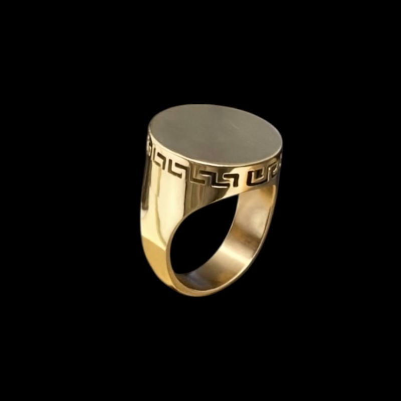 CHEVALIERE RONDE OR 18K