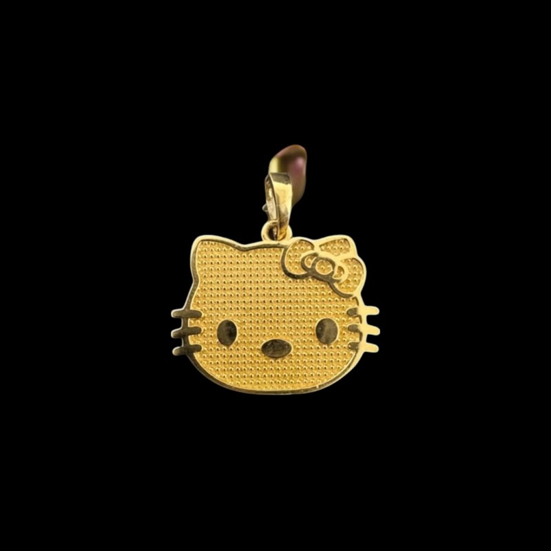 PENDENTIF TÊTE DE CHAT OR 750/ml