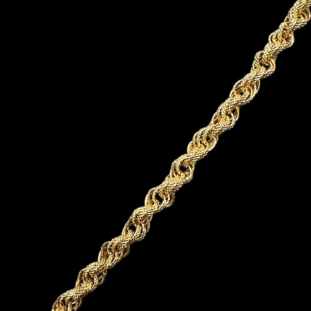 COLLIER MAILLE TORSADÉ -5mm- OR 18K