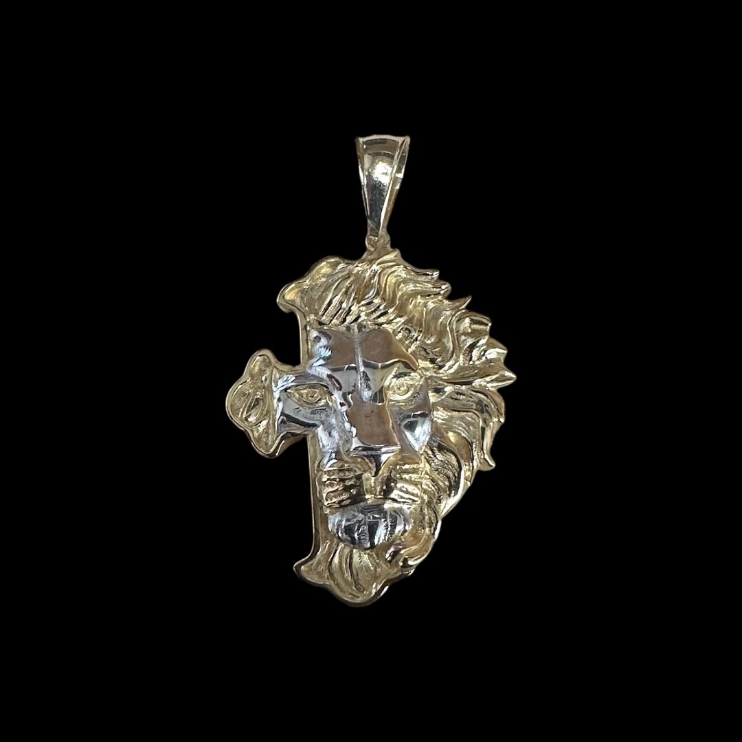 PENDENTIF CROIX LION -2OR- OR 18K