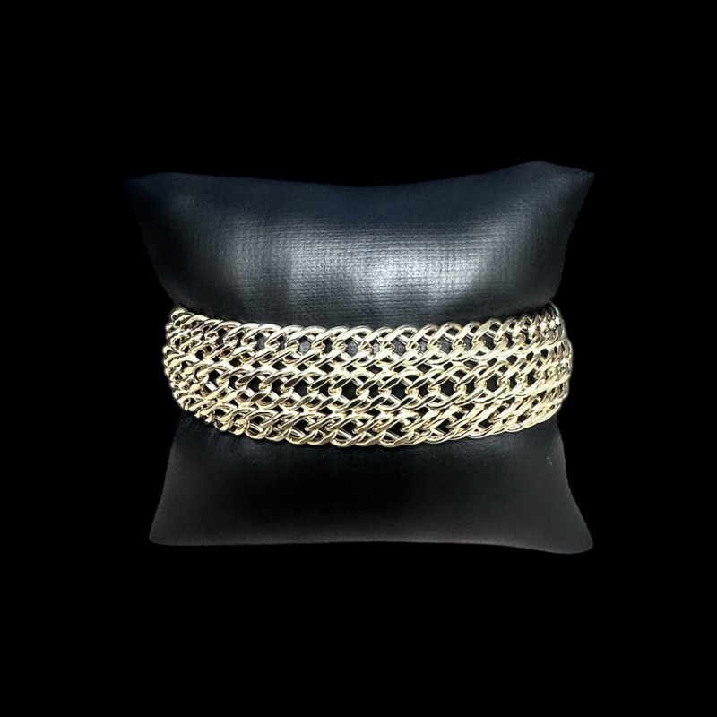 BRACELET MAILLE GOURMETTE OR 18K