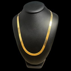 COLLIER PLAT 8MM OR 18K