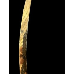 COLLIER PLAT 8MM OR 18K