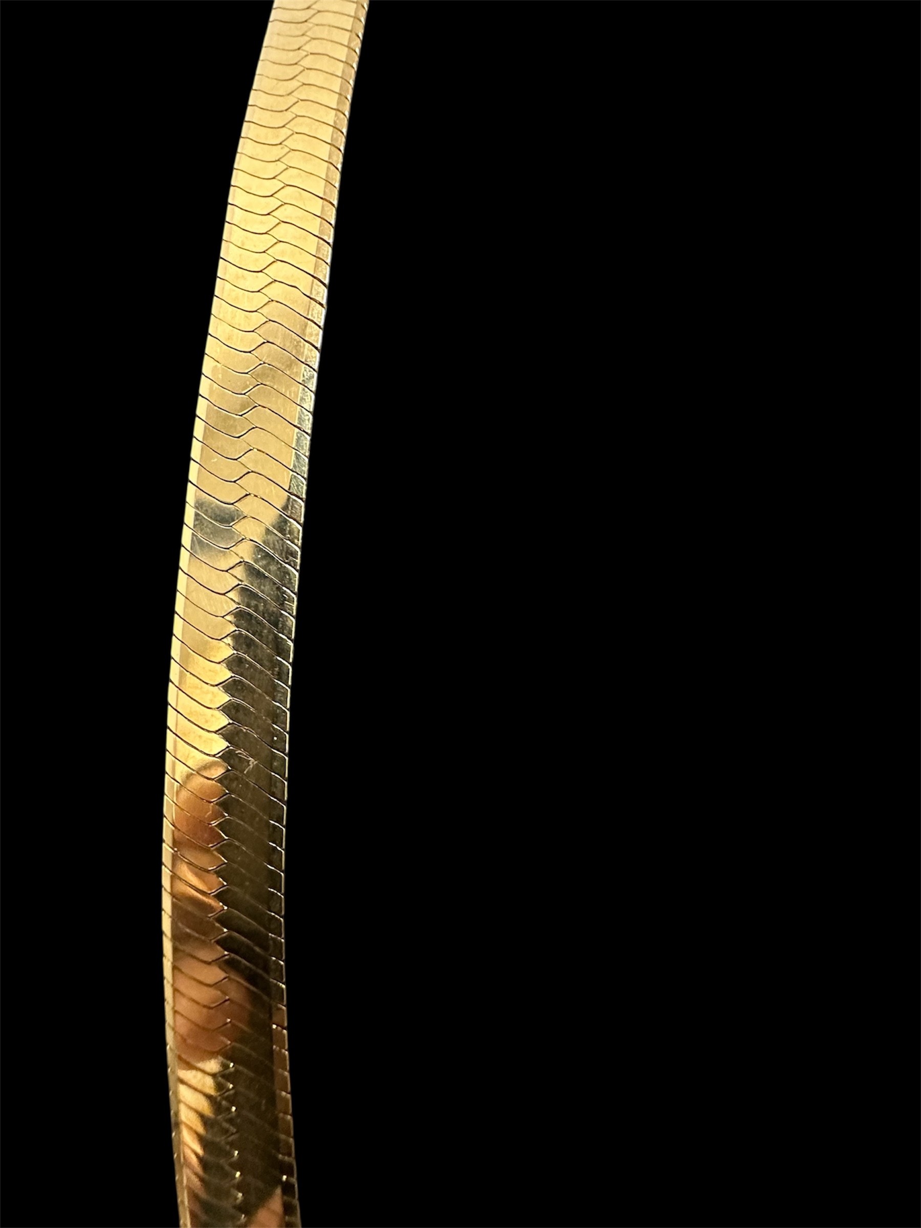 COLLIER PLAT 8MM OR 18K