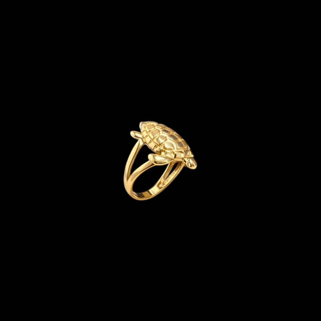BAGUE MOTIF TORTUE 18K