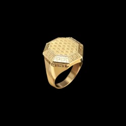 CHEVALIÈRE OCTO LYS INFINI OR 18K