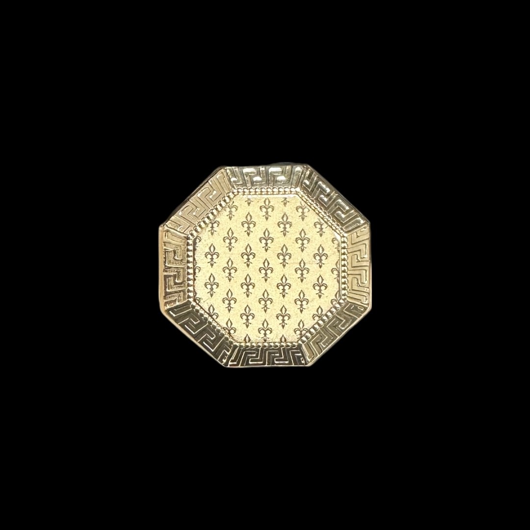 CHEVALIÈRE OCTO LYS INFINI OR 18K