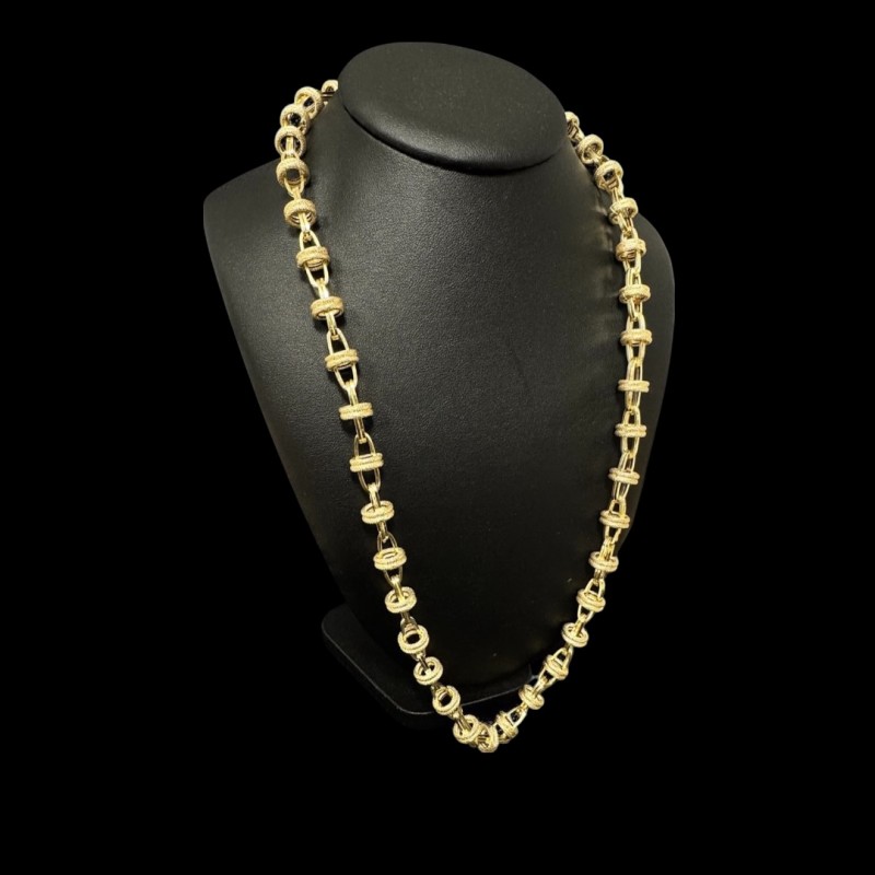 COLLIER MAILLE ROUE OR 750 /ml