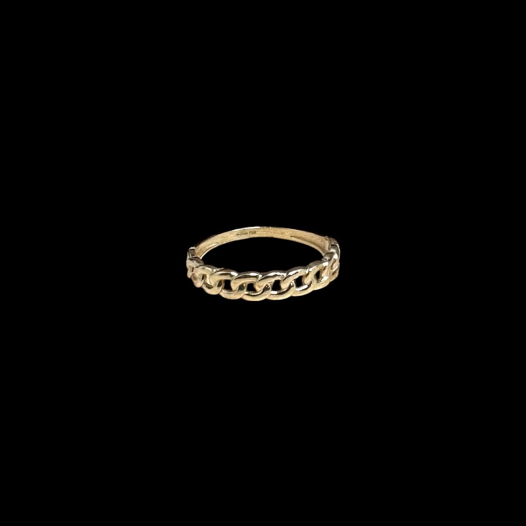 BAGUE GOURMETTE OR 18K