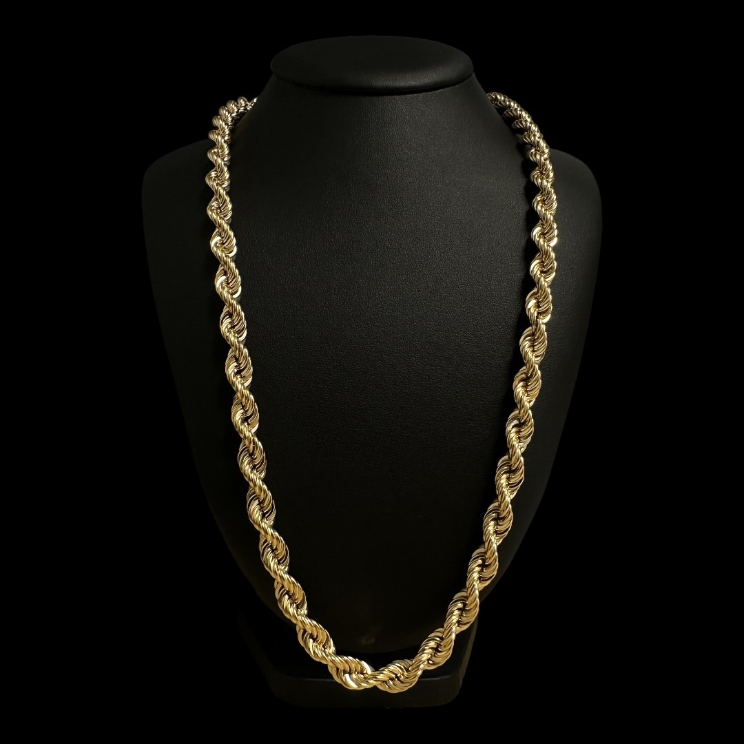 COLLIER TORSADÉ -9mm- OR 18K
