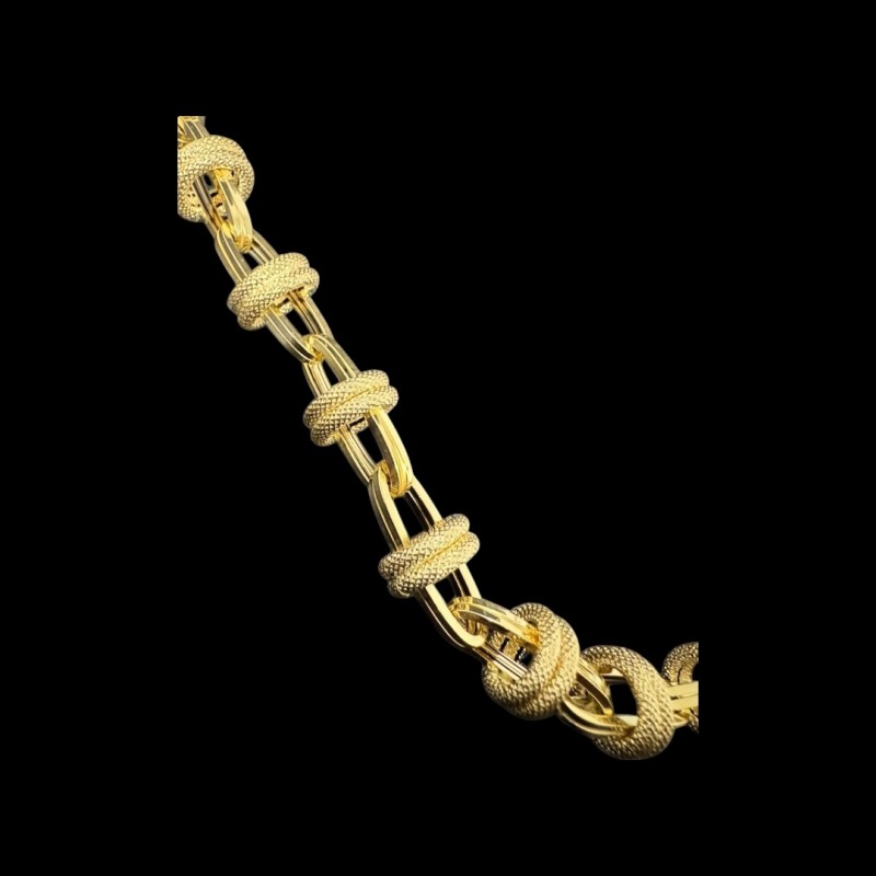 COLLIER MAILLE ROUE OR 750 /ml