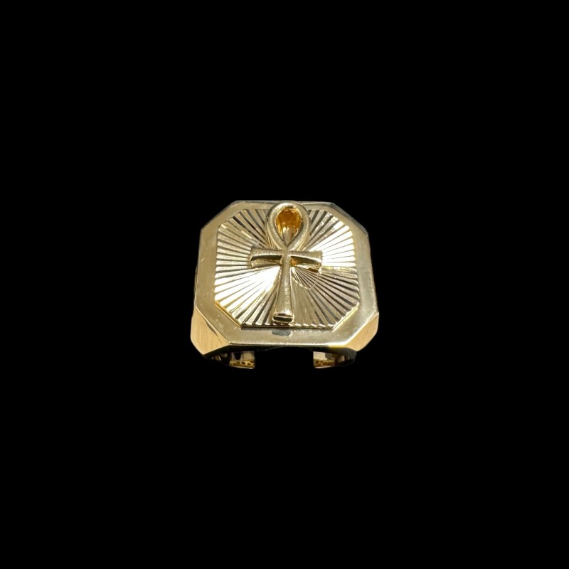 CHEVALIERE CARREE OR 18K