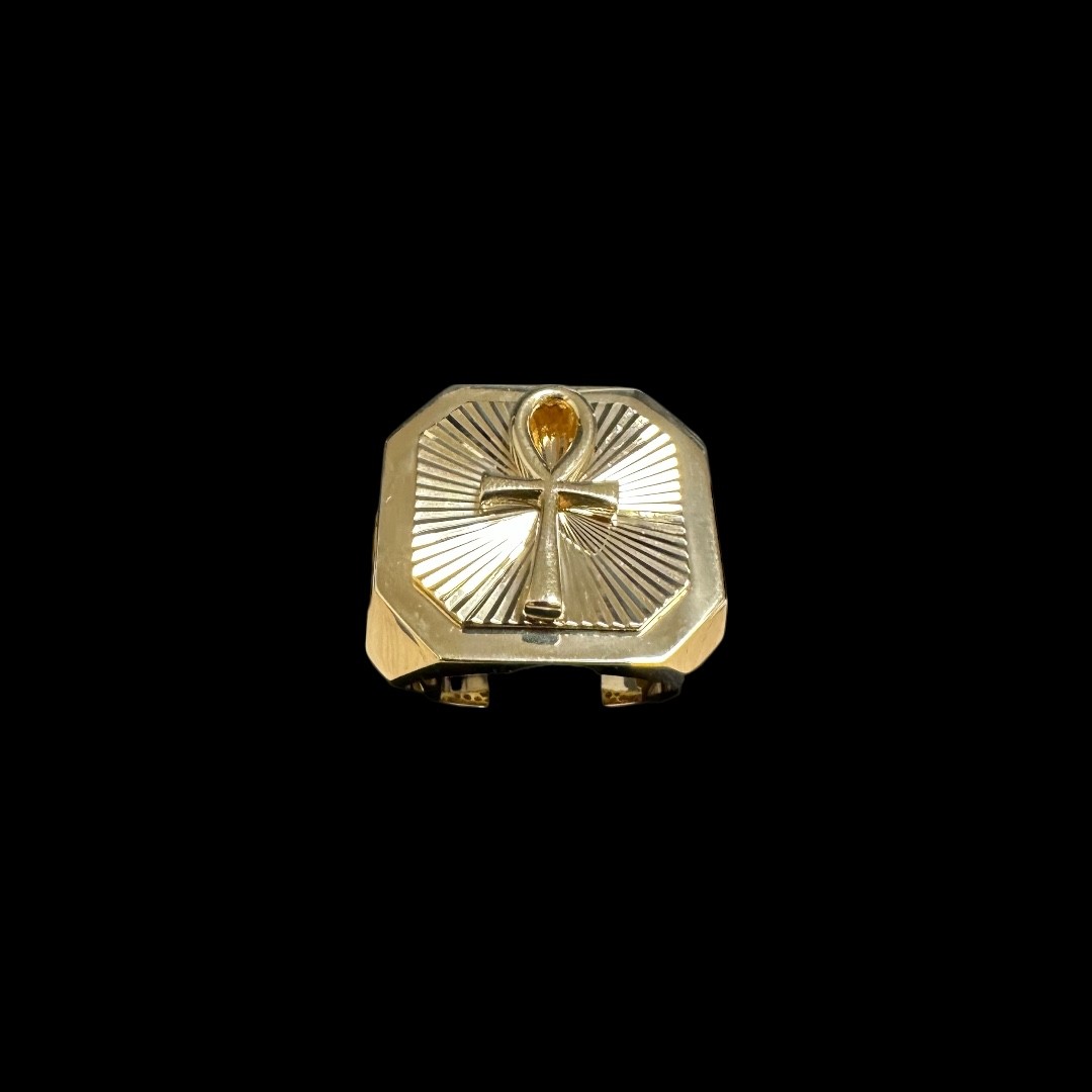 CHEVALIERE CARREE OR 18K