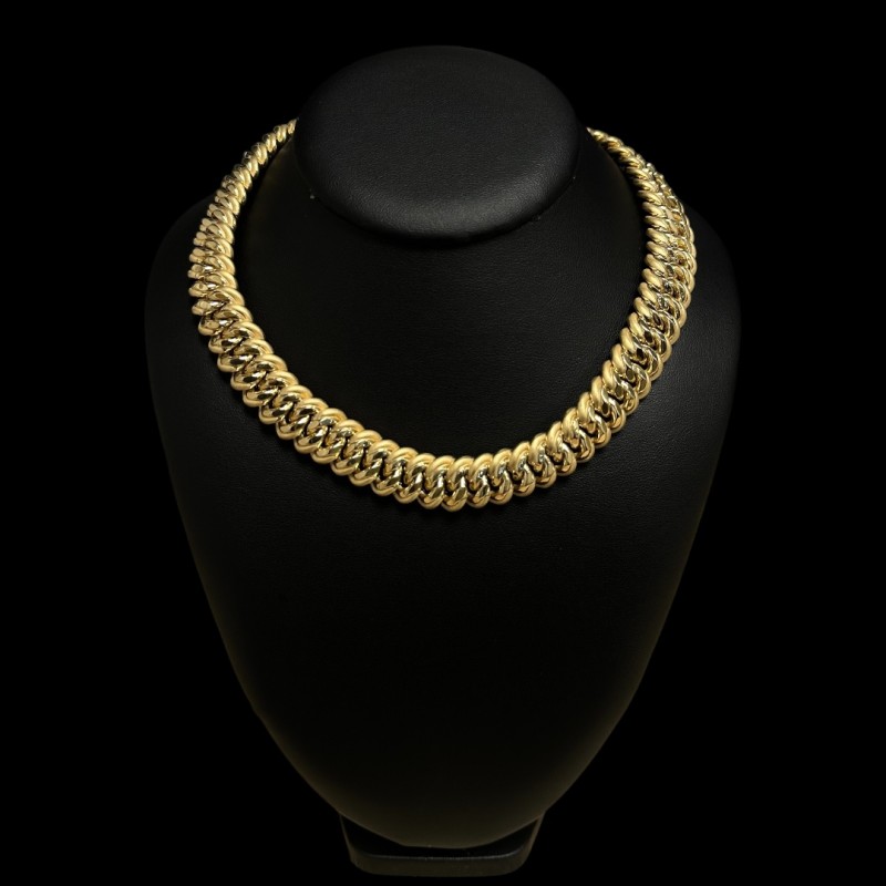 COLLIER MAILLE AMERICAINE GRAZIELLA -16MM- OR 18K
