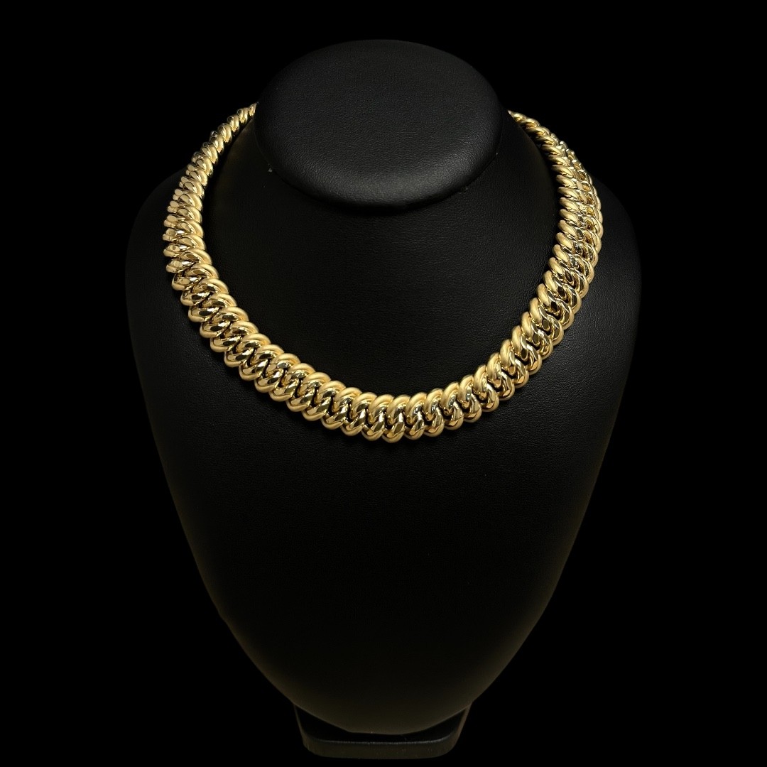 COLLIER MAILLE AMERICAINE GRAZIELLA -16MM- OR 18K