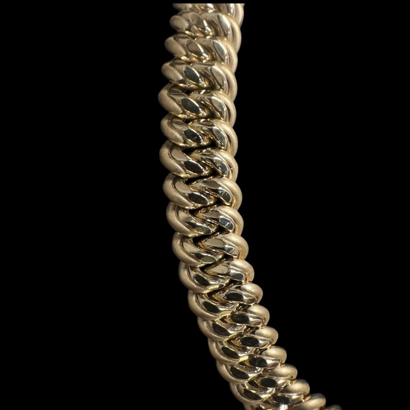 COLLIER MAILLE AMERICAINE GRAZIELLA -16MM- OR 18K