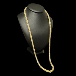 COLLIER MAILLE ROYAL CARRÉ OR 750/ml