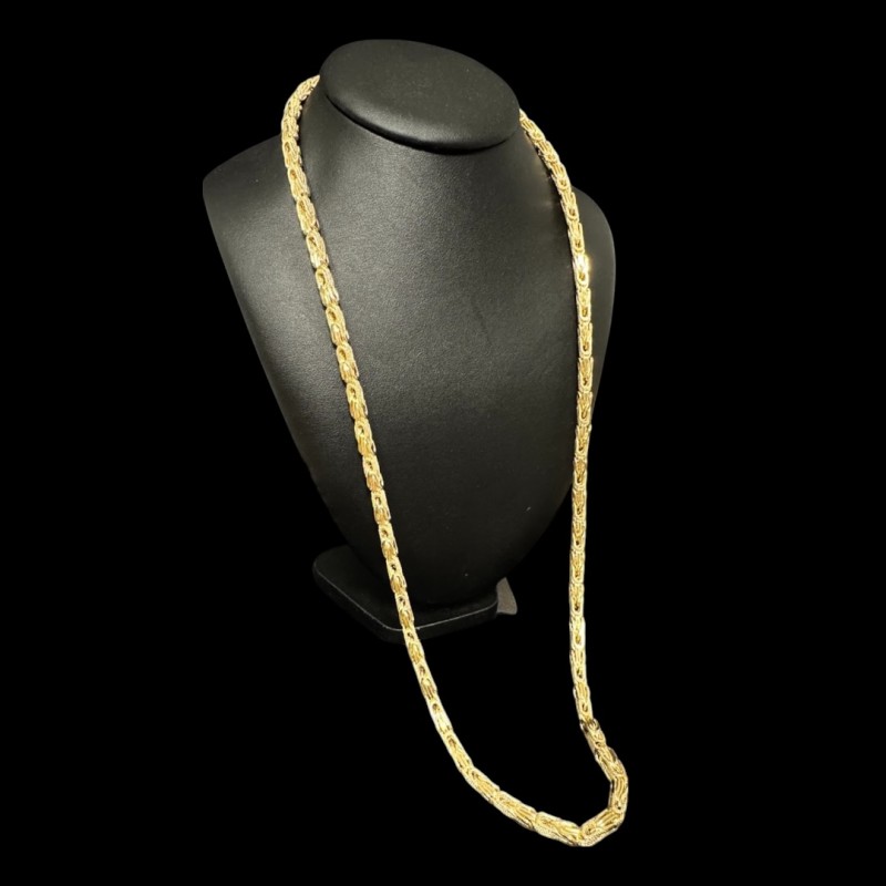 COLLIER MAILLE ROYAL CARRÉ OR 750/ml