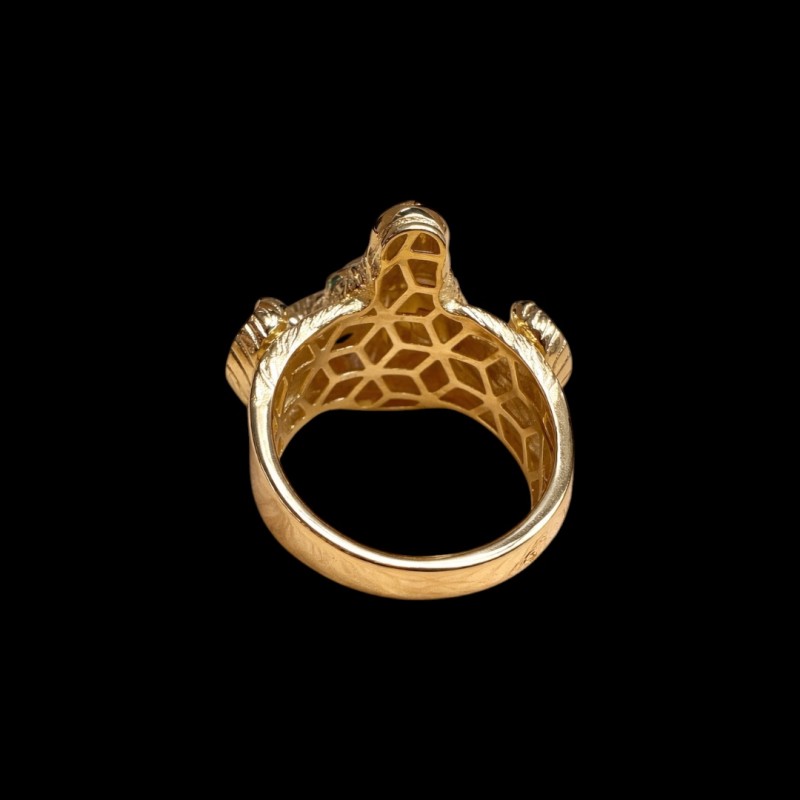 CHEVALIERE BÉLIER OR 18K