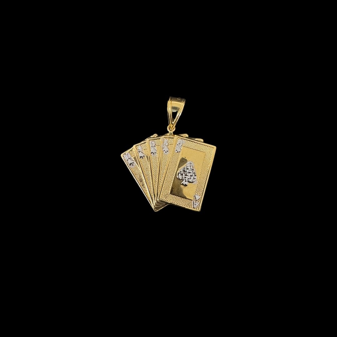PENDENTIF CARTE OR 18k