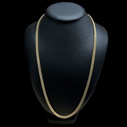 COLLIER MAILLE GOURMETTE -5MM- OR 18K